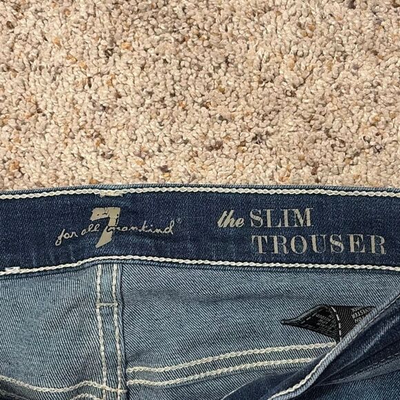 7 For All Mankind Slim Trouser Jeans Size 26 - Picture 4 of 11
